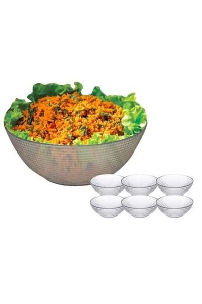 Paşabahçe 96854 Glass 7 Piece Generation Compote Bowl Set