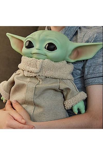 hediyeconcepti 28cm Pvc Figure Figure Grogu Plush Action Figure Toys Baby Doll Star Wars Mandalorian Anime