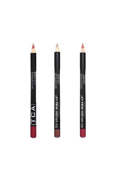 TCA Studio Make Up Colorful Waterproof 3-Piece Lipliner Lip Liner Set