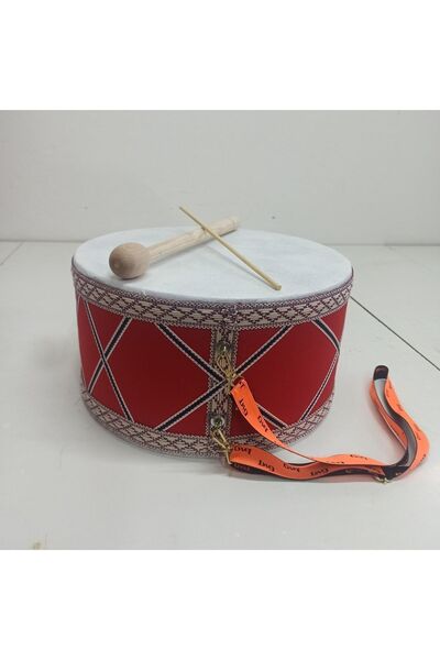 badi hediyelik Büyük Boy Deri Davul(32cm) Ilkokulların Tercihi Gösteri Davulu