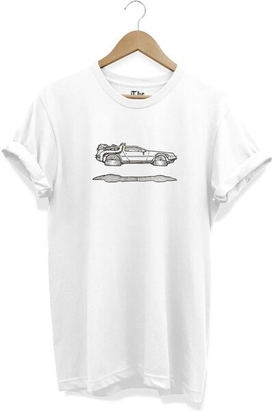 The Baski Beli unisex automobili budućnosti Štampano Cool kratki rukav T-shirt