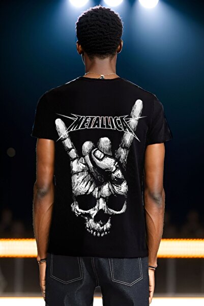 The Baski Metallica Premium crna majica - 100% pamuk , prednja i zadnja stran...