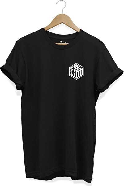 The Baski Crna unisex majica sa minimalnim tekstom Štampano kratkih rukava T-...