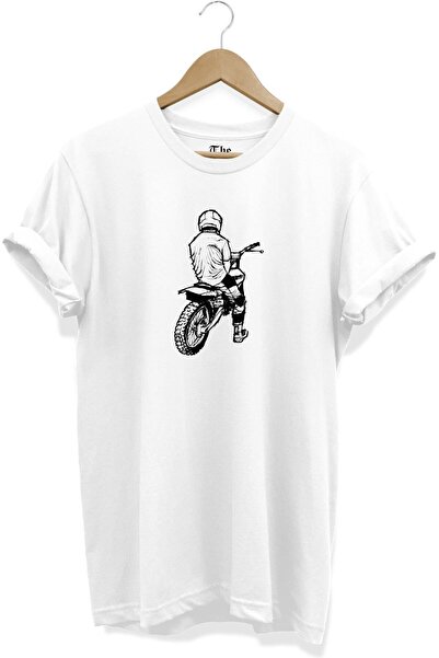 The Baski Bela unisex motokros majica Štampano kratkih rukava T-shirt