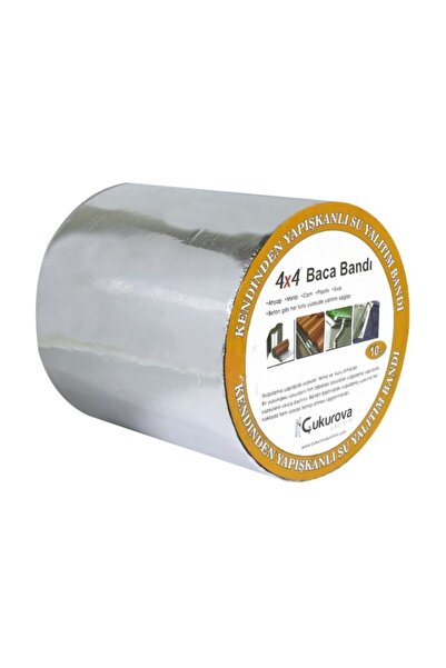 Çukurova Kendinden Yapışkanlı Baca Bandı Alüminyum Folyolu 10CM 10 Metre Kalı...