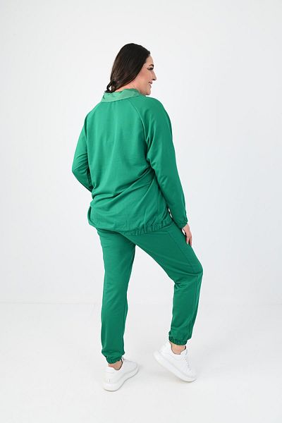 Koza Butik Дамски анцуг с голям размер Harmony Print с детайли 8079-24