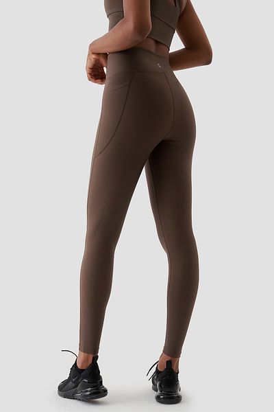 Superstacy Adele V Waist Detailed Recovery Bitter Brown Sports Leggings