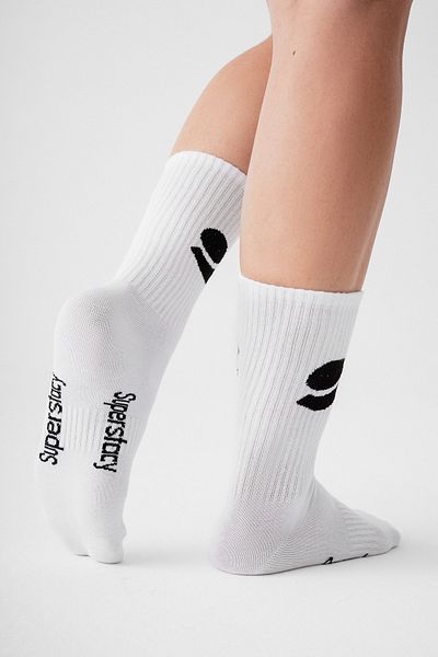 Superstacy Cotton Socket Sports Socks Black