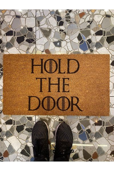 Gereksiz Şeyler 40x70 Cm Printed Bristle Koko Mat - PVC Based Door Front Decoration
