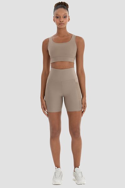 Superstacy Wawel Mesh Detailed Stone Color Cycling Shorts
