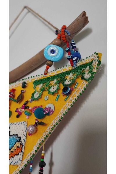 NHOUSE Duvar / Kapı / Balkon Süsü -Keçe / İğne Oyası / Kanaviçe, Oya, Figür v...