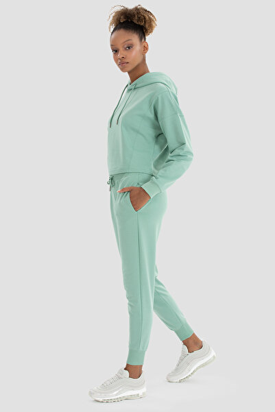 Superstacy Ліза Oversize Відкрита зелена кроп-худі