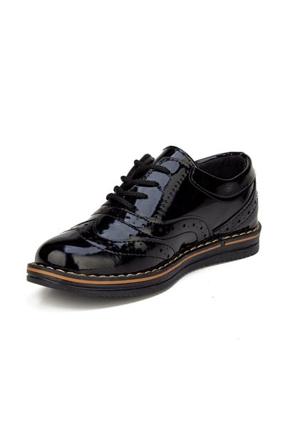 MAGIC SHOES Boy's Black Daily Orthopedic Shoes