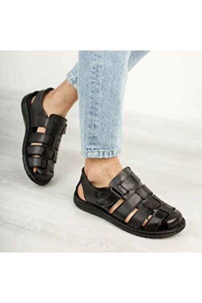 MAGIC SHOES Genuine Leather Orthopedic Men's Sandals