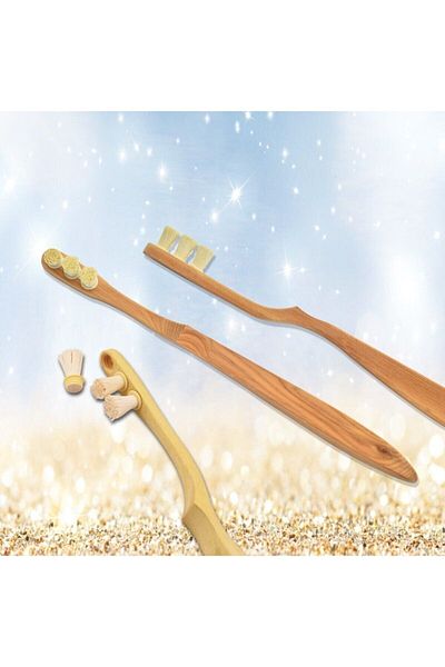 Toothwak Miswac Headed Toothbrush Natural and Organic Miswac Tip from Erak Wood Handle