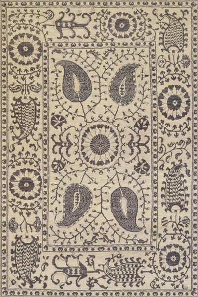 Rugs Modern Halı سجادة قاعدة منسوجة منقوشة باللون الأرجواني وسجادة قابلة للغس...