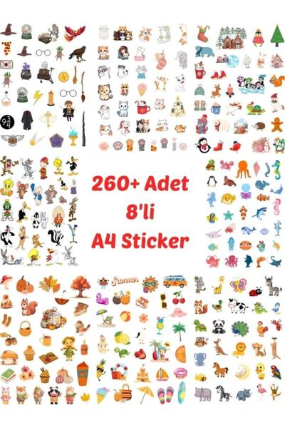 Öğrence Gezegeni Eğlenceli Sticker Cam Duvar Laptop Telefon Etiket (A4 Sayfal...