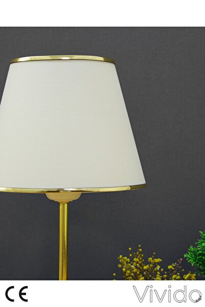 Vivido Abajur Modern Cream Gold Sapphire Lampshade