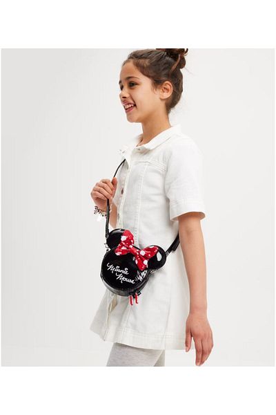 SMIGGLE Minnie Mouse Patent Leather Messenger Bag