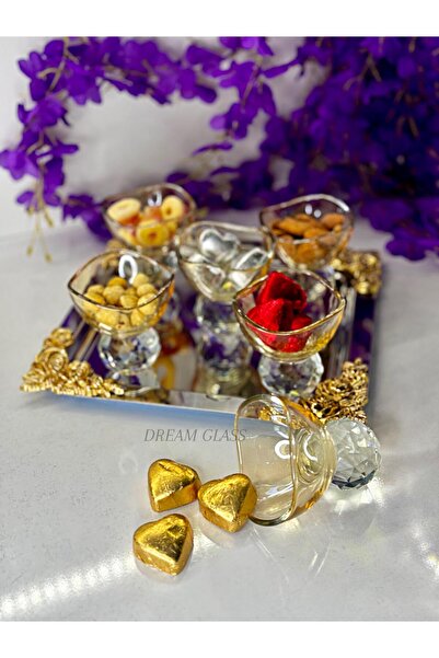 Dream glass 6'LI KRİSTAL TOPLU CAM LOKUMLUK
