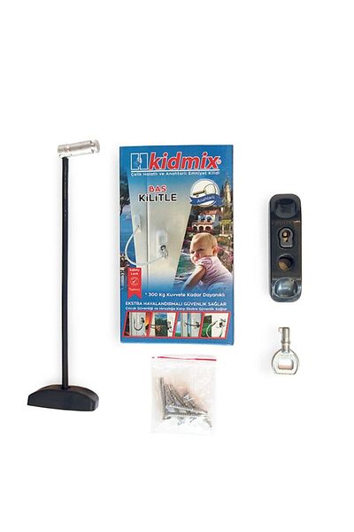 Bijutek PVC Door - Steel Rope, Cable, Burglar Safety Lock, 4 Pieces Child Safety Set
