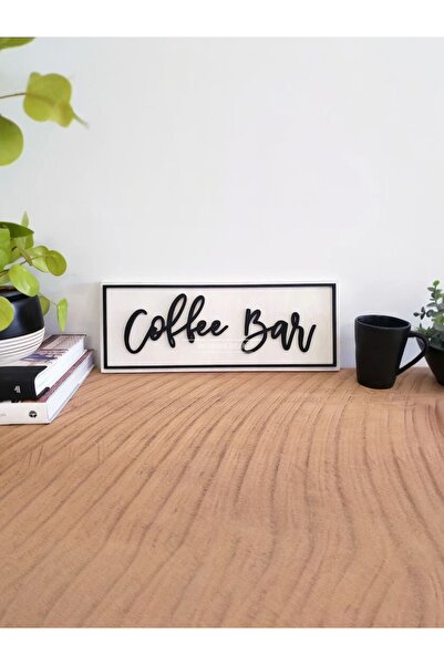 HAYALHANE AHŞAP COFFEE BAR AHŞAP TABELA /Kahve Köşesi Tablo