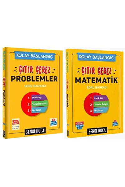 Şenol Hoca Yayınları Çıtır Çerez Problemler & Matematik Soru Bankası Seti Şenol Hoca