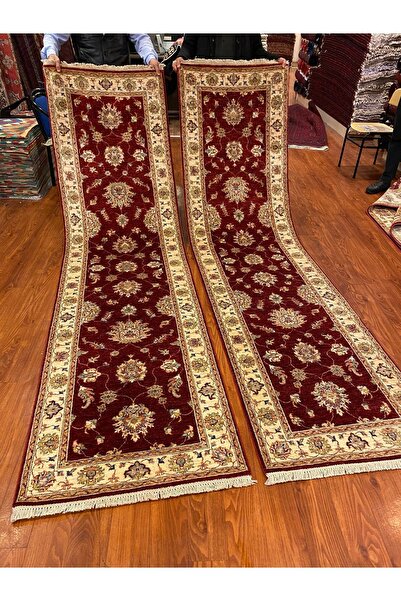 RD RAMAZAN DAĞ EL HALI SANATI El Dokuma Afgan Uşağı Ziegler Halısı Ebatı 300x80
