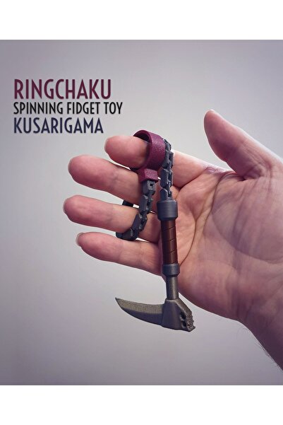 Genel Markalar Rıngchaku Spınnıng Fıdget Toy Kusarıgama Edıtıon El Figürü Fcd...