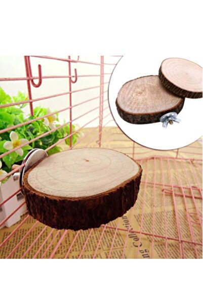 UniqBirdToys Tree Slice Bird Perch