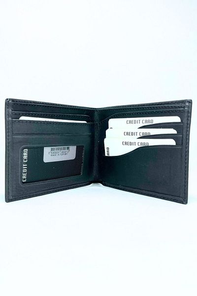 Parscraft Genuine Leather Wallet Nirvana Model Crazy Black