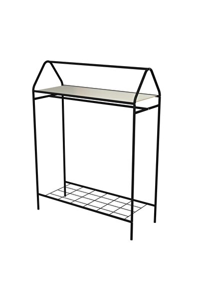 Metallica Concept Home Hanger Siyah Elbise Askılığı Raflı New Design Konfeksiyon Askısı Ayaklı Askılık