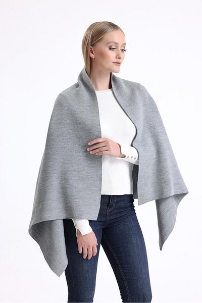T Crazy T- Crazy Knitwear Solid Color Knitwear Shoulder Shawl, Winter Soft Textured Knitwear Knitted Shoulder Shawl