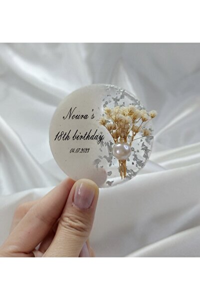 Sultan Tasarım 5 Cm - 20adet Düz Söz Nişan Düğün Kız Erkek Bebek Yenidoğan Sü...