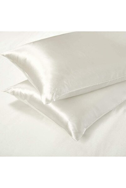 Silk Cocoon Beyaz Ipek Dokulu Pamuk Saten Nevresim Takımı 4 Parça Çift Kişilik 160x200cm Lastikli Çarşaf Dahil
