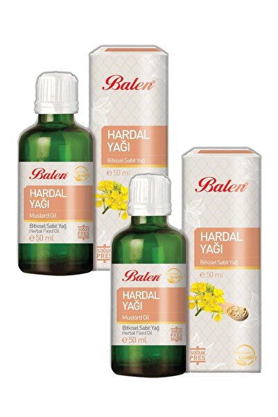 Balen زيت الخردل بالضغط البارد - 50 مل، 2 قطعة