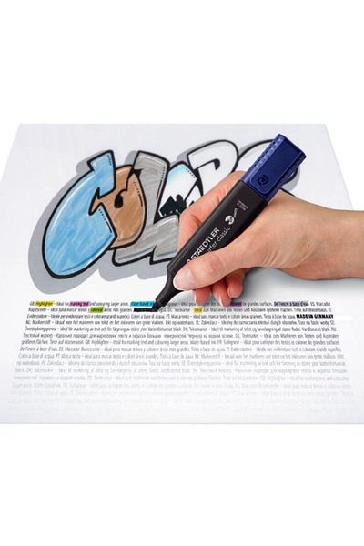 Staedtler Textsurfer Classic Black-Black Marking Pen