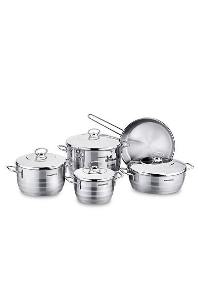 KORKMAZ A1900 Astra 9 Piece Cookware Set