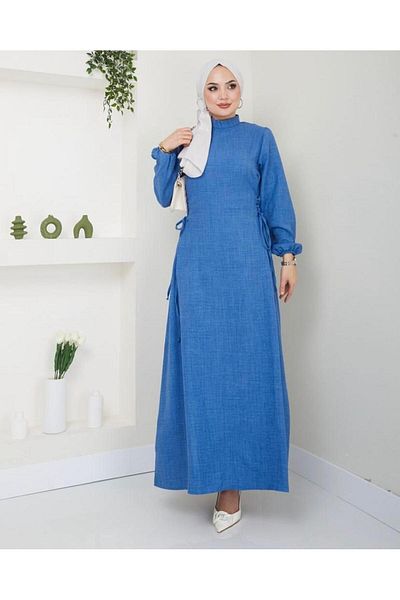 YILMAZBARMAZ rochie de in - cu detalii laterale