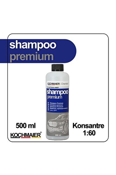 shampoo premium Oto Araç Cilalı Fırçasız Şampuan Kopüklü Konsantre 1:60  500 ml