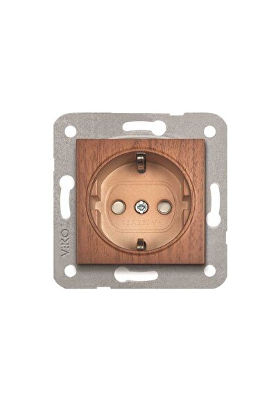 VİKO Artline Novella Ceviz Topraklı Priz Çerçevesiz 92615142