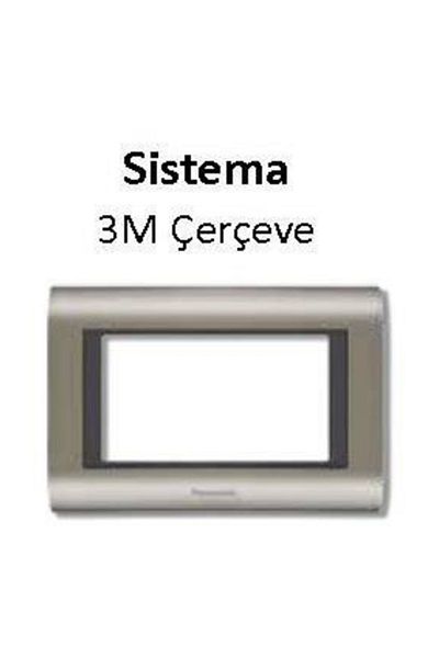 PANASONIC Panasonic Sistema Inox Matt+μεταλλικό πλαίσιο Byz 3m