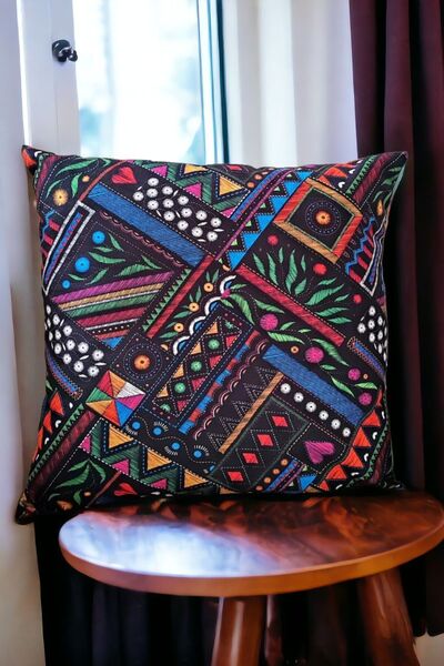 Soyoe غطاء ديكور وسادة رمي احترافي - لون عادي بسيط، قابل للفعل، مرقع وسادة واحدة