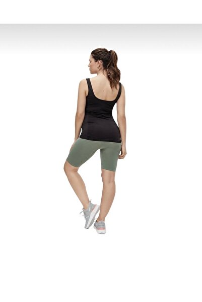 BK Seamless dikişşiz rahat kumaş spor ve günlük kullanım 1/4 diz üstü hamile tayt