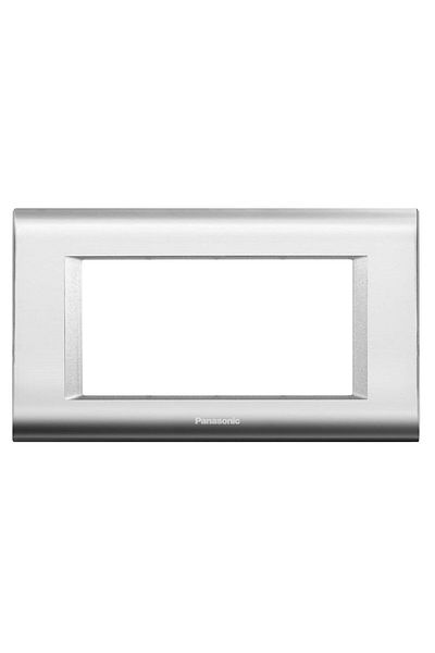 PANASONIC Viko Panasonic Thea 4M Sistema Chrome+Μεταλλικό Λευκό Πλαίσιο - WVTF18445CH-TR