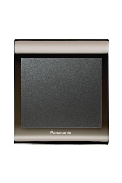 PANASONIC Thea Blu Tekli Anahtar Çerçeve Una+füme, Kapak Füme