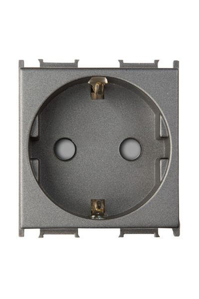 PANASONIC Priză modulară cu împământare afumată Sub capac 2m