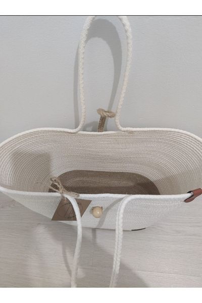 TUES TİCARET05 BEACH BAG WIDE AND VOLUMINATED