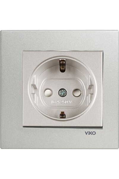 VİKO Viko Artline Novella Saten Topraklı Priz ÇERÇEVELİ