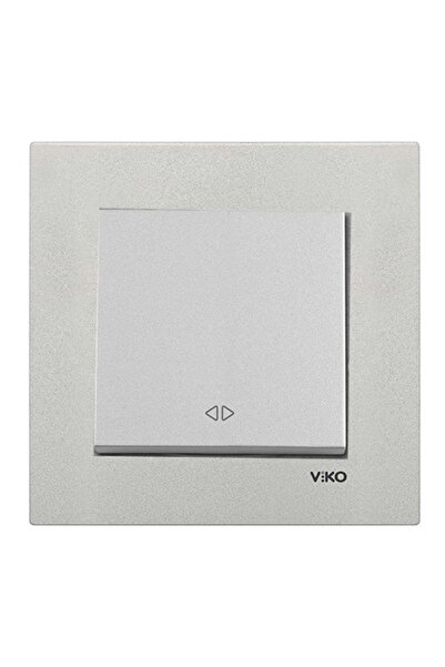 VİKO Viko Artline Novella Metalik Beyaz Permütatör Ara Vavian ÇERÇEVELİ